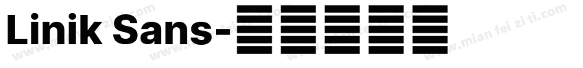 Linik Sans字体转换